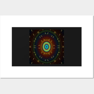 aum kaleidoscope Posters and Art